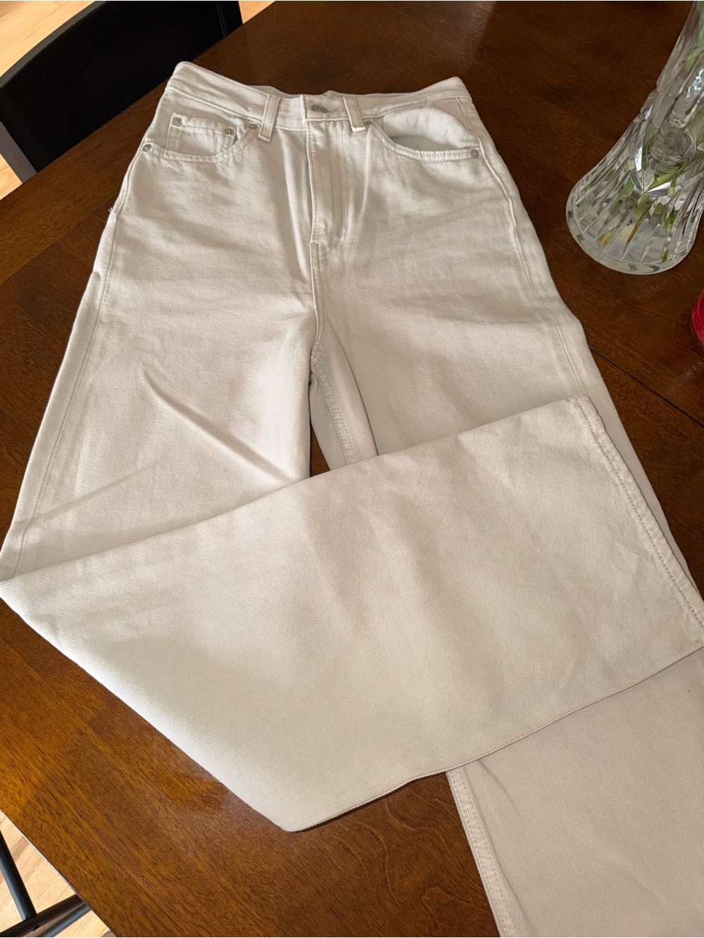 Levi's Women's White Straight-Leg Jeans